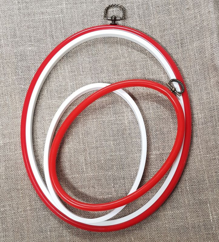 Ramme flexi oval 10 x 13,75 cm plastramme - flere farger
