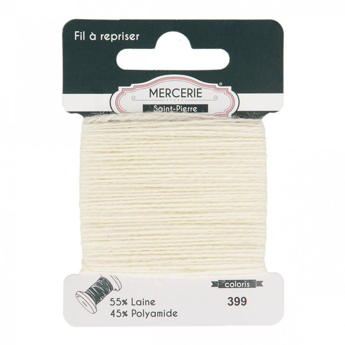 Stoppegarn  399 ullhvit Mercerie Saint-Pierre