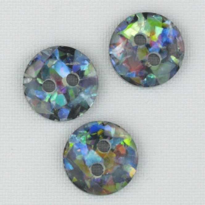 Hovedbilde Glitterknapp 11 mm