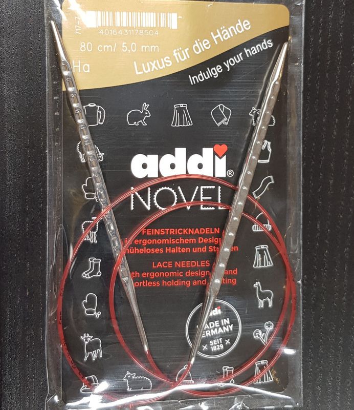 Addi Novel  80 cm strikkepinne rundpinne 
