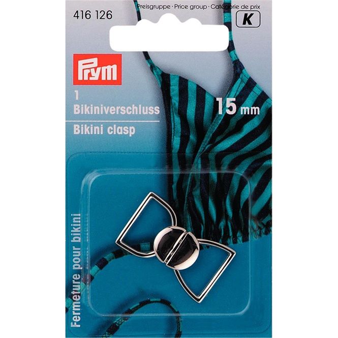 Hovedbilde Bikinihekte blank 15 mm
