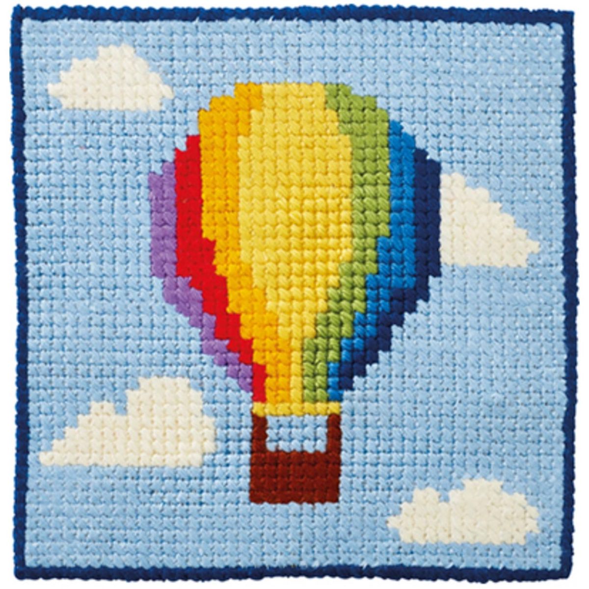 Barnebroderi luftballong 25 x 25 cm