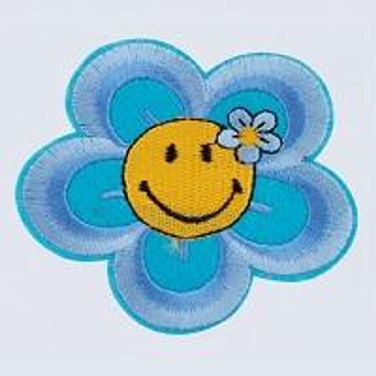 Strykemerke Daisy lyseblå symerke