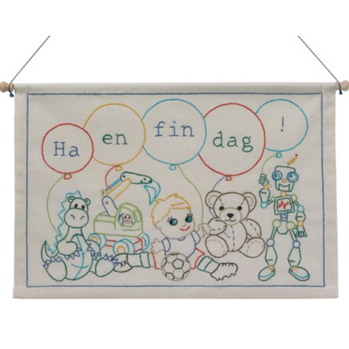 Bilde Ha en fin dag! påtegnet 40 x 27 cm