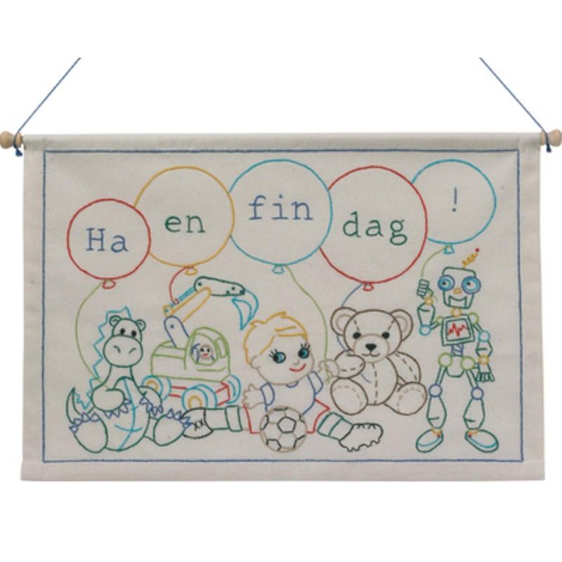 Bilde Ha en fin dag! påtegnet 40 x 27 cm