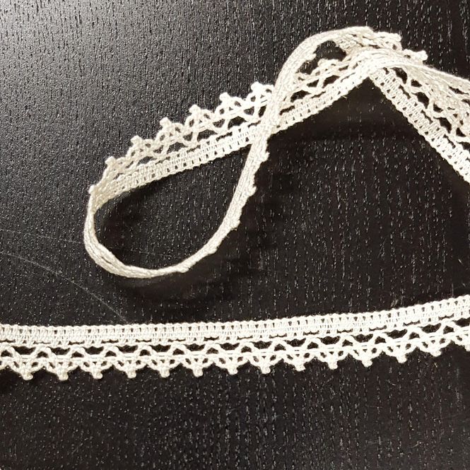 Hovedbilde Hekleblonde 12 mm rekke bomullsblonde