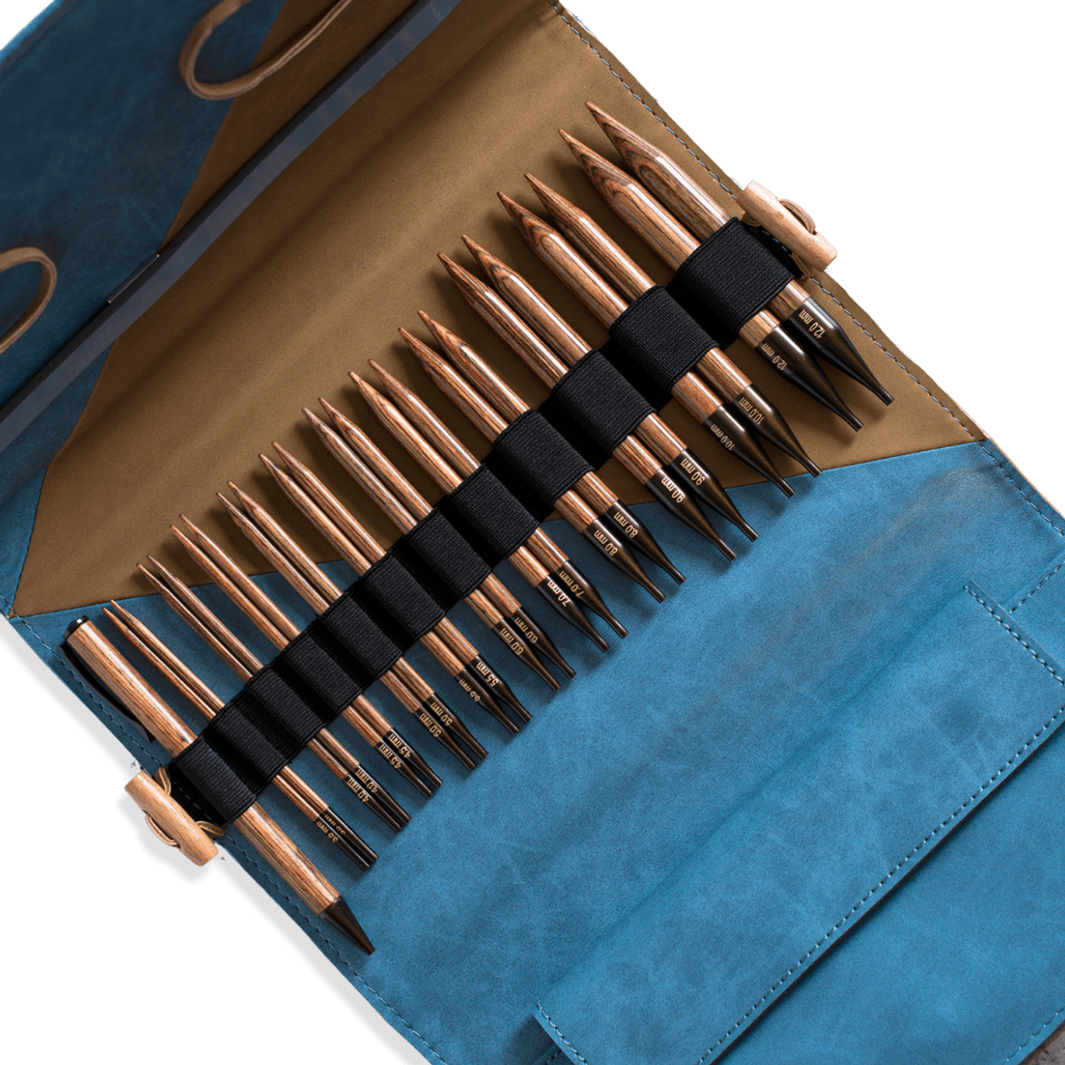 Strikkepinnesett Ginger regal - utskiftbare pinner 3,5 - 12 mm