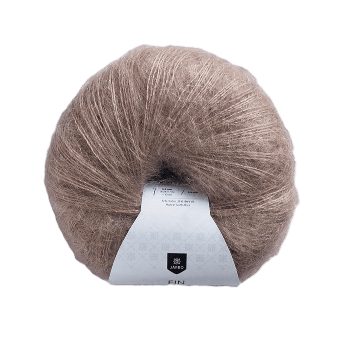 FIN Mohair silke mandelbrun