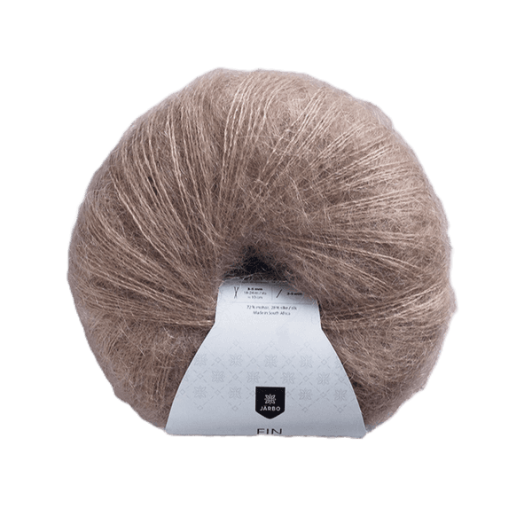 Hovedbilde FIN Mohair silke mandelbrun