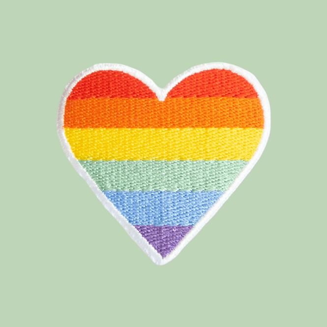 Hovedbilde Strykemerke PRYD Pridehjerte 