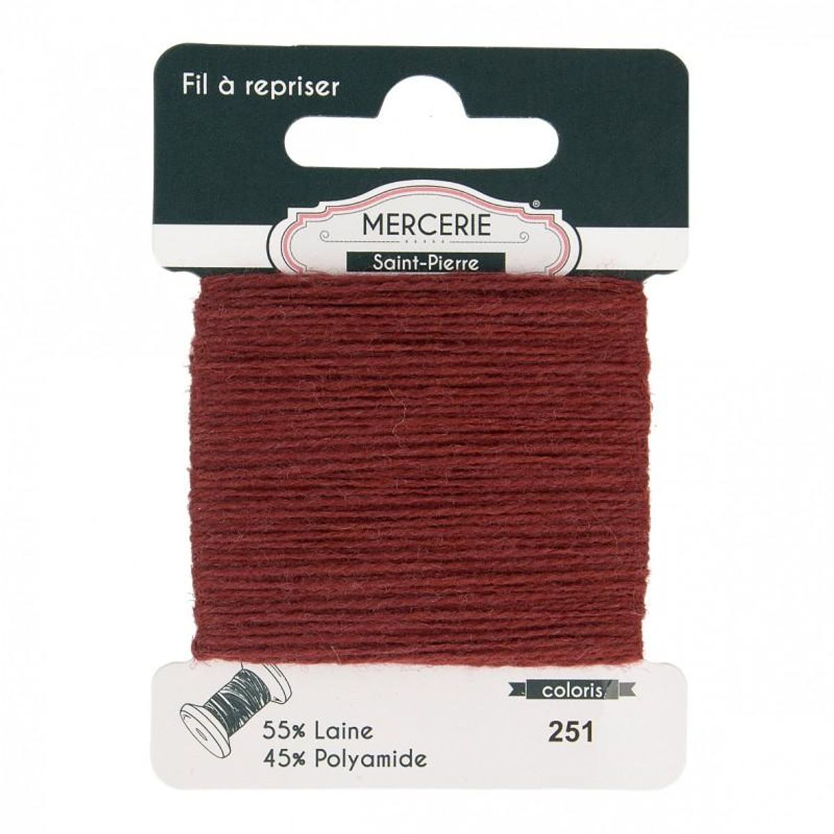 Stoppegarn  251 burgunder  Mercerie Saint-Pierre