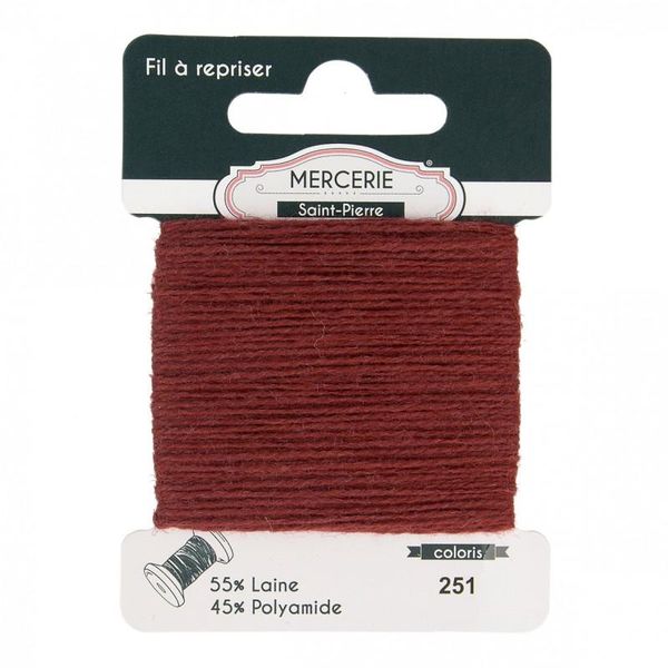 Hovedbilde Stoppegarn  251 burgunder  Mercerie Saint-Pierre