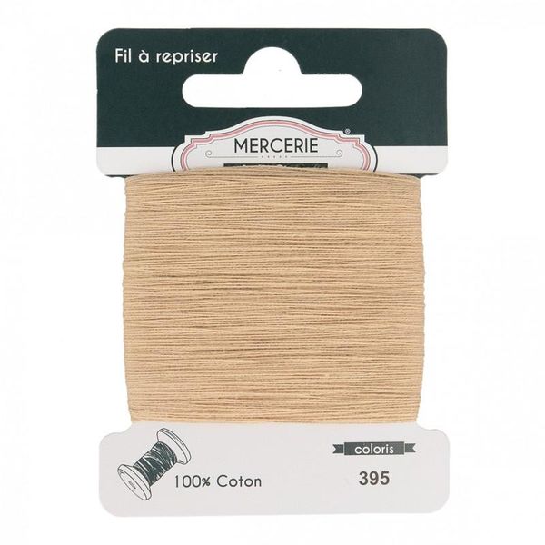 Hovedbilde Stoppegarn bomull  395 sand gylden beige Mercerie ...