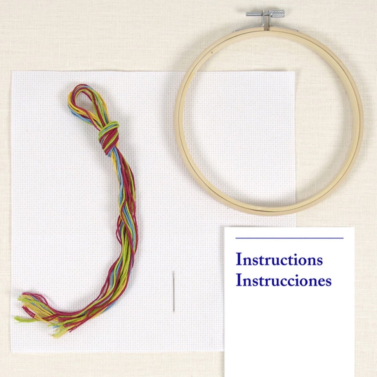 Nybegynnerpakke Korssting på broderiramme fra DMC 