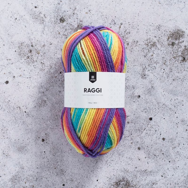 Raggi Splash sokkegarn fra Järbo