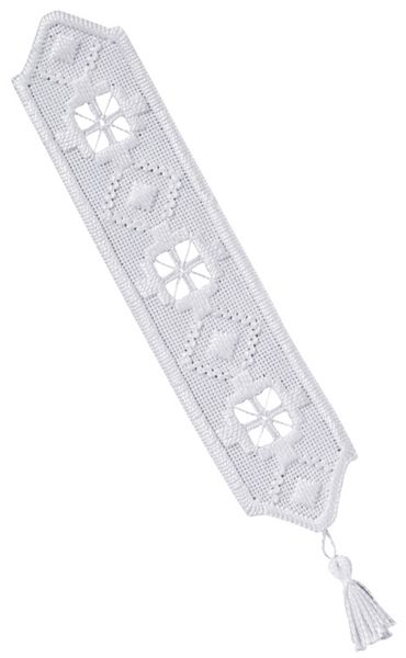 Hovedbilde Hardangersøm bokmerke spiss broderipakke 