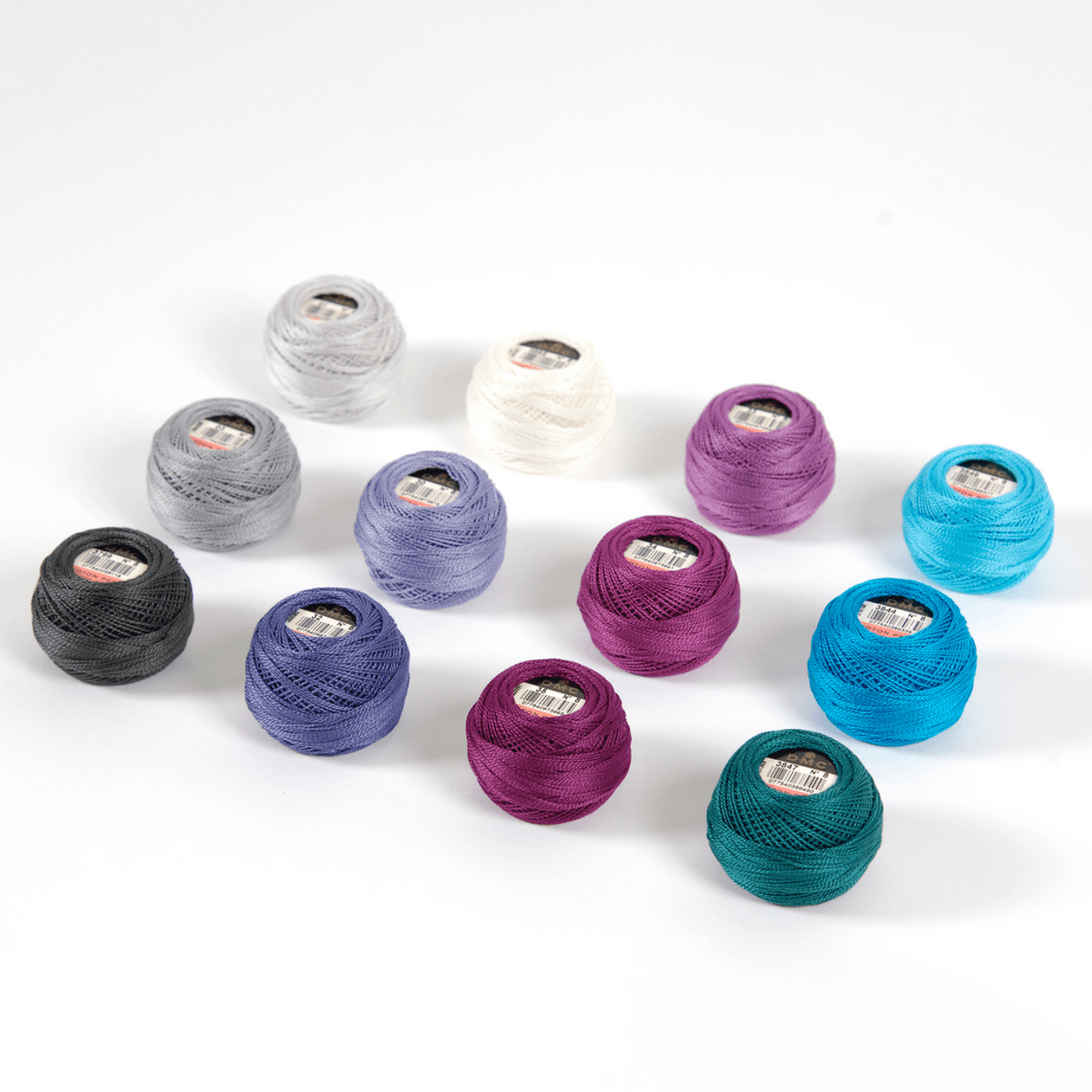 Perlegarn No.  8 DMC 116 Ensfarget bomull - Pearl cotton