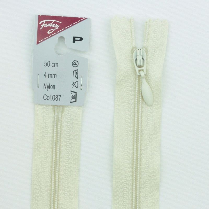 Glidelås 4 mm nylon ikke-delbar spiralglidelås