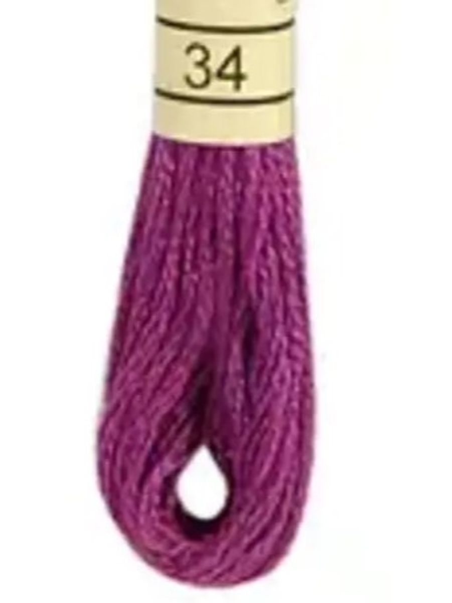 DMC Mouline No. 117 ensfarget brodergarn bomull