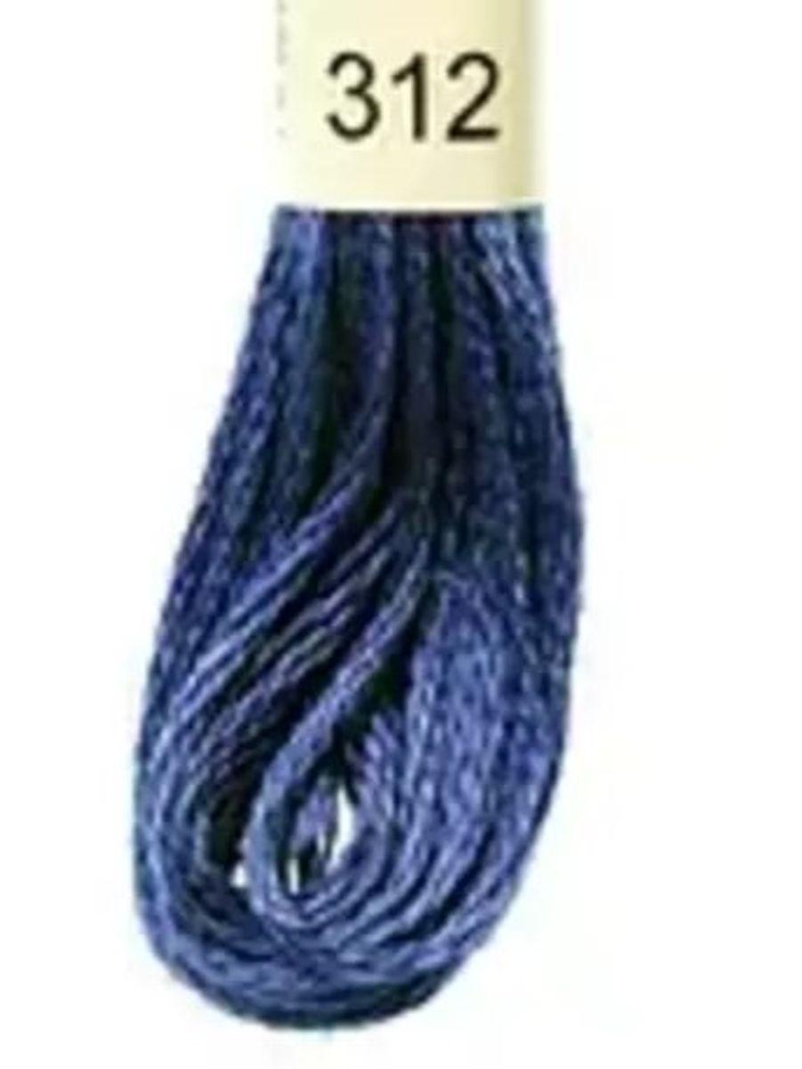 DMC Mouline No. 117 ensfarget brodergarn bomull