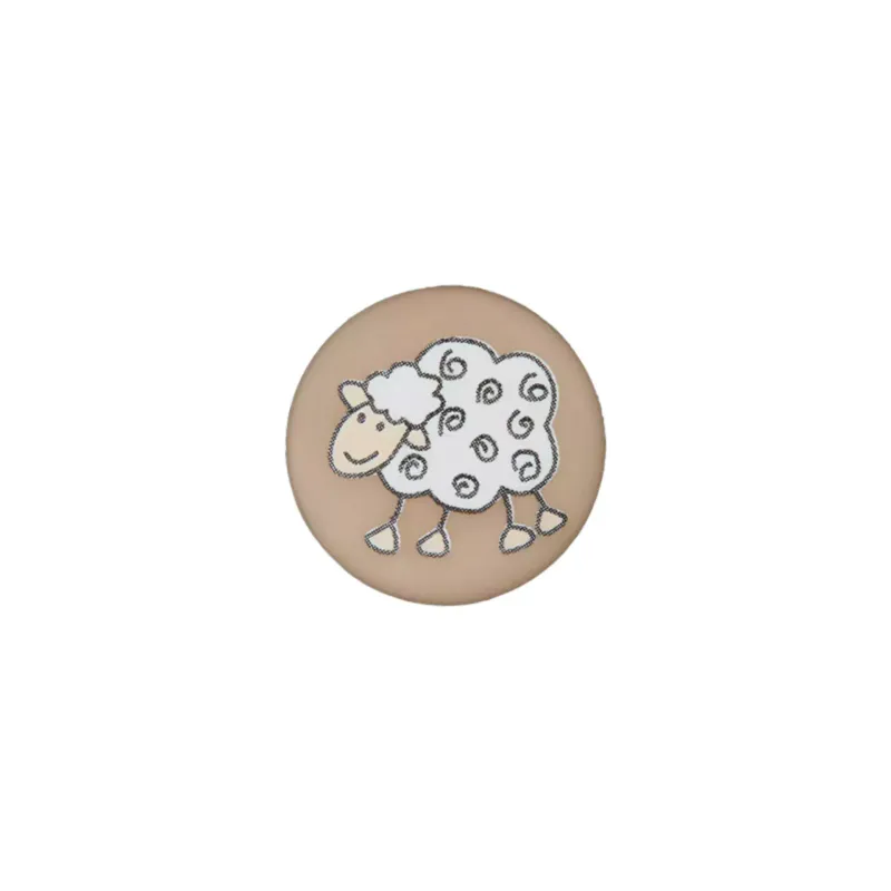 Saueknapp 15 mm - flere farger