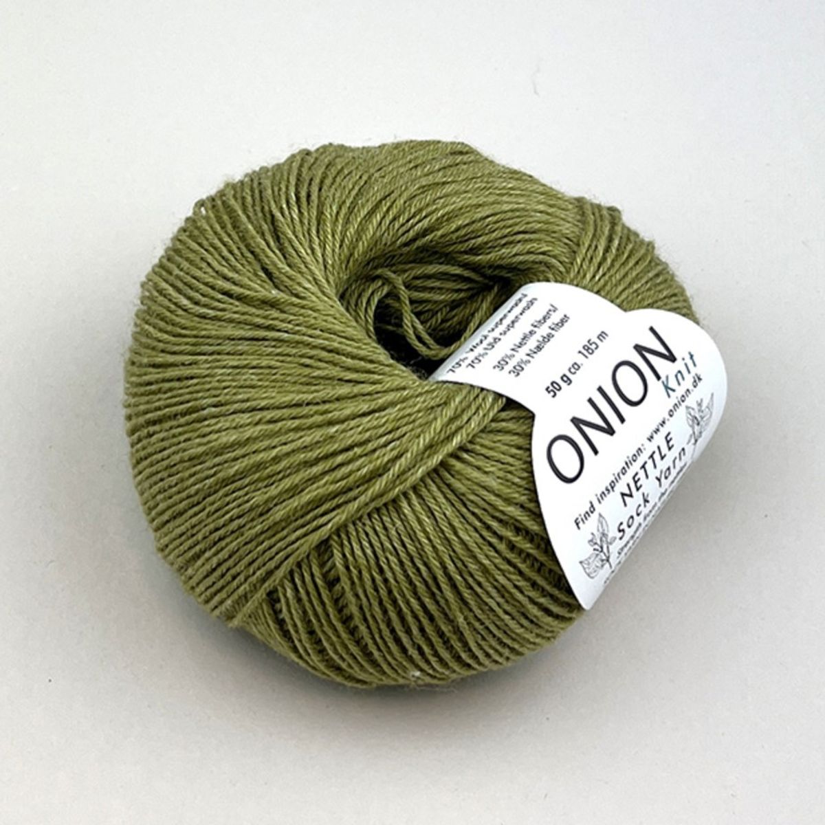 Onion Nettle sokkegarn med neslefiber 50 g