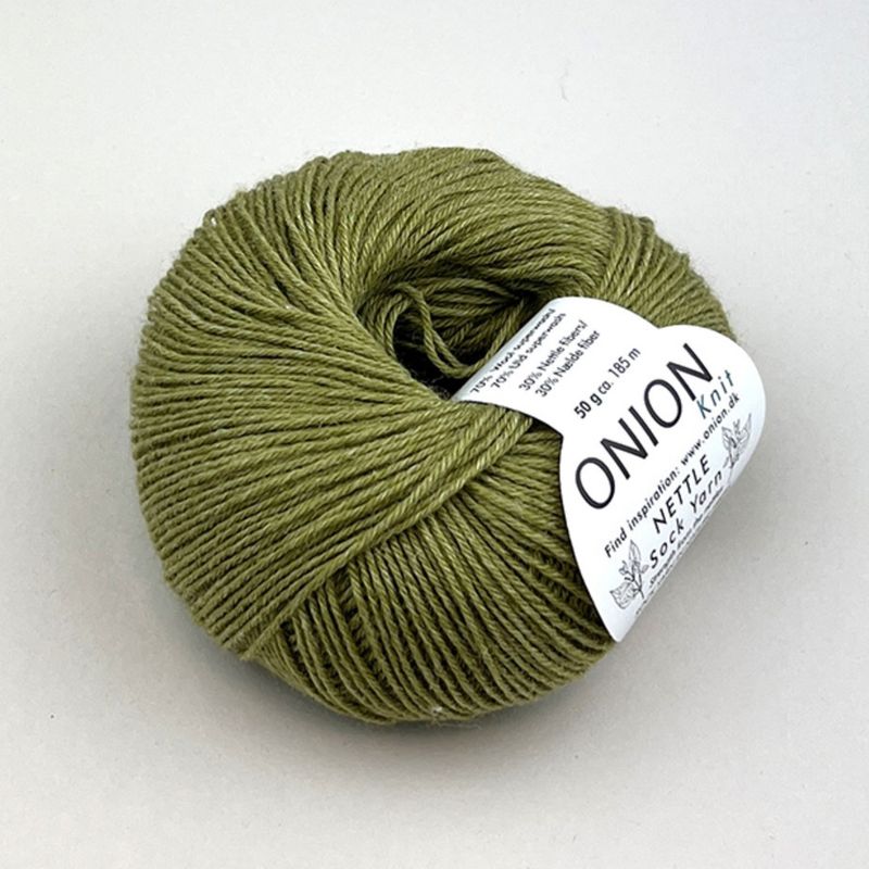 Onion Nettle sokkegarn med neslefiber 50 g
