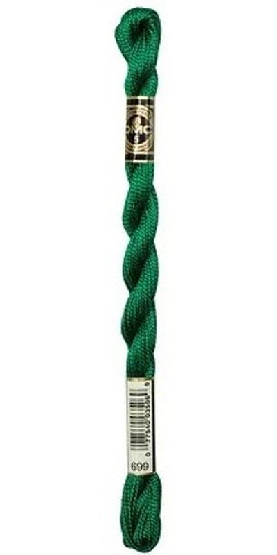 Perlegarn No.  5 DMC 115 Ensfarget bomullsbroderigarn