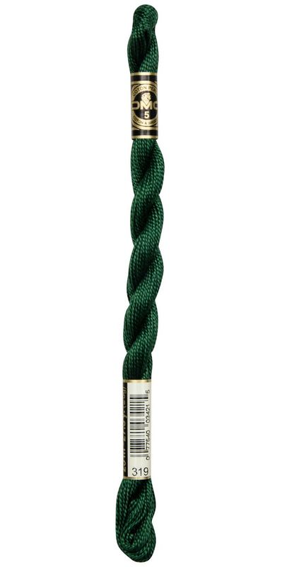 Perlegarn No.  5 DMC 115 Ensfarget bomullsbroderigarn
