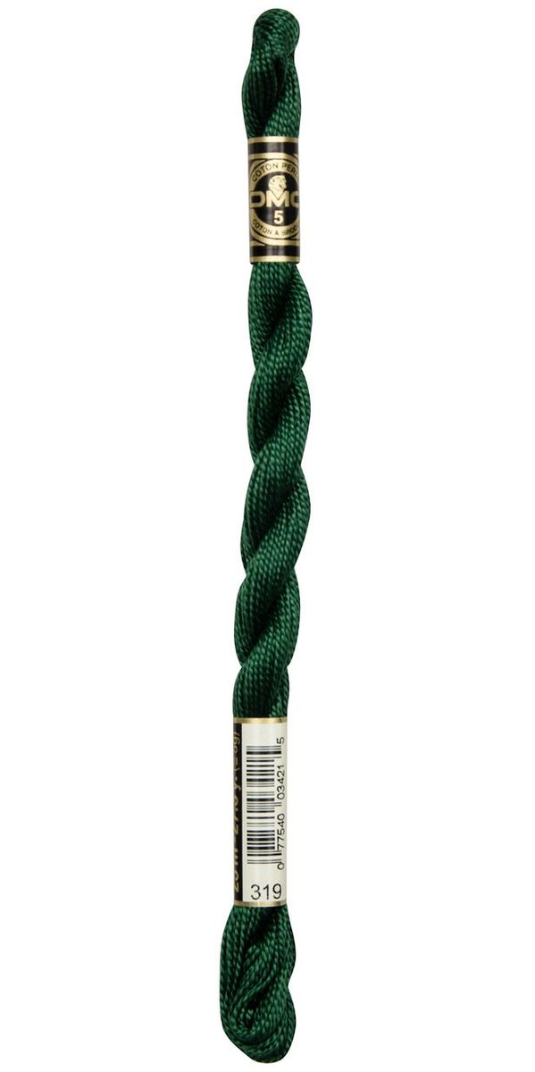 Perlegarn No.  5 DMC 115 Ensfarget bomullsbroderigarn