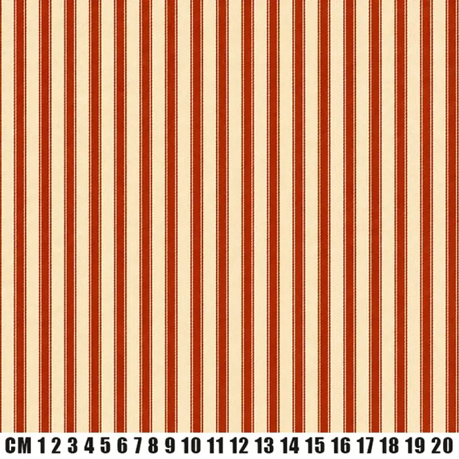 Hovedbilde Ticking madrasscanvas stripet terracotta