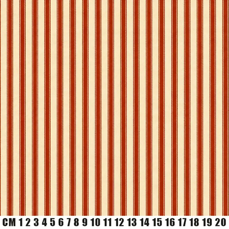 Ticking madrasscanvas stripet terracotta